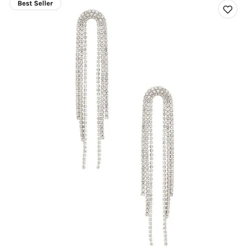Rhinestone  drop earrings M46